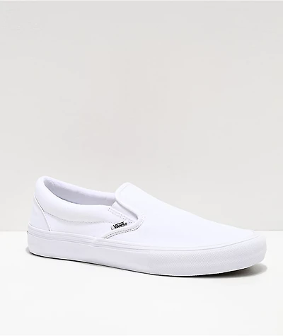 Vans Slip-On Pro White Skate Shoes