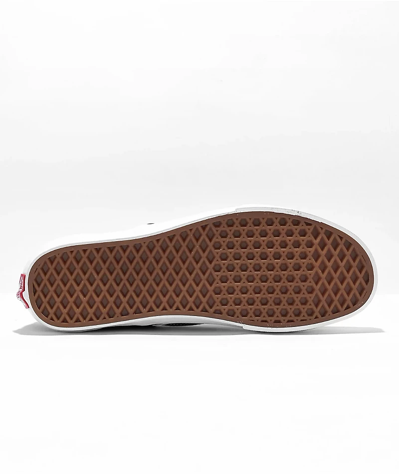 Vans Slip-On Rose Skulls Black, Red & Green Skate Shoes