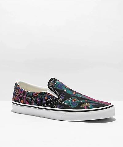 Vans Slip-On Trippy Drip Black Skate Shoes