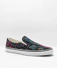 Vans Slip-On Trippy Drip Black Skate Shoes