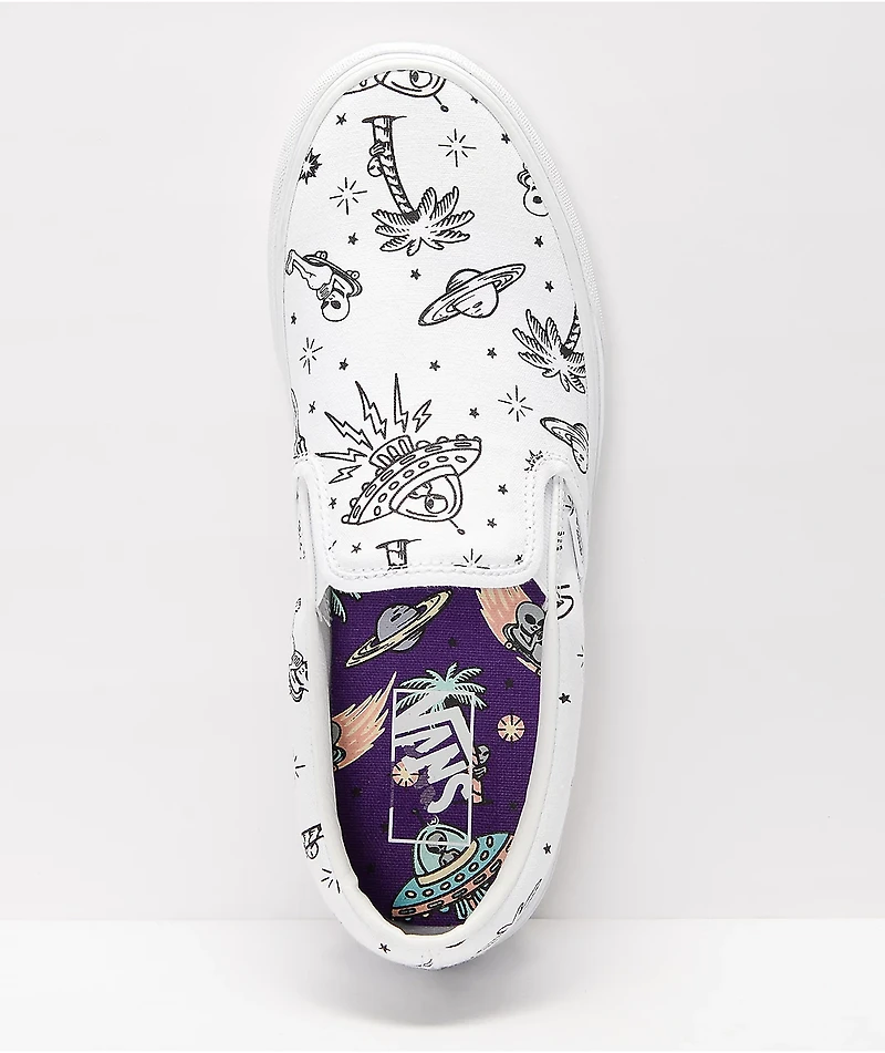Vans Slip-On Unidentified U-Paint White Skate Shoes