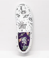 Vans Slip-On Unidentified U-Paint White Skate Shoes