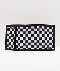 Vans Slipped Black & White Checkered Trifold Wallet