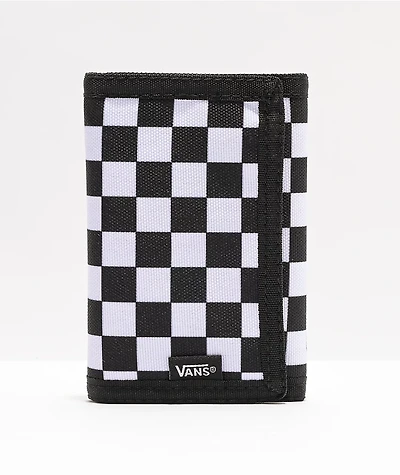 Vans Slipped Black & White Checkered Trifold Wallet