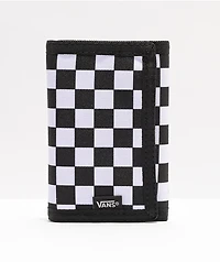 Vans Slipped Black & White Checkered Trifold Wallet