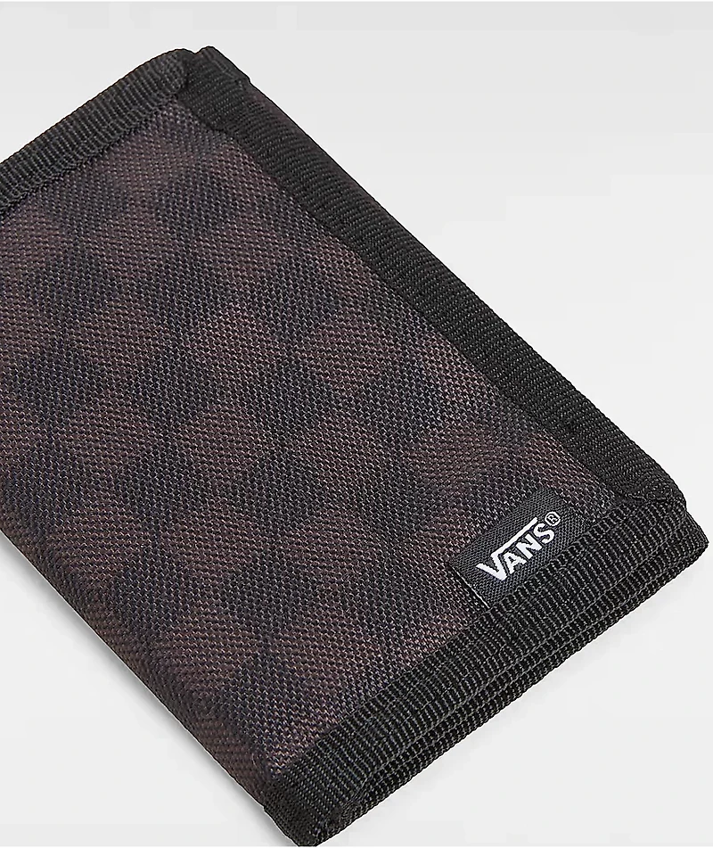 Vans Slipped Checkerboard Black & Charcoal Trifold Wallet