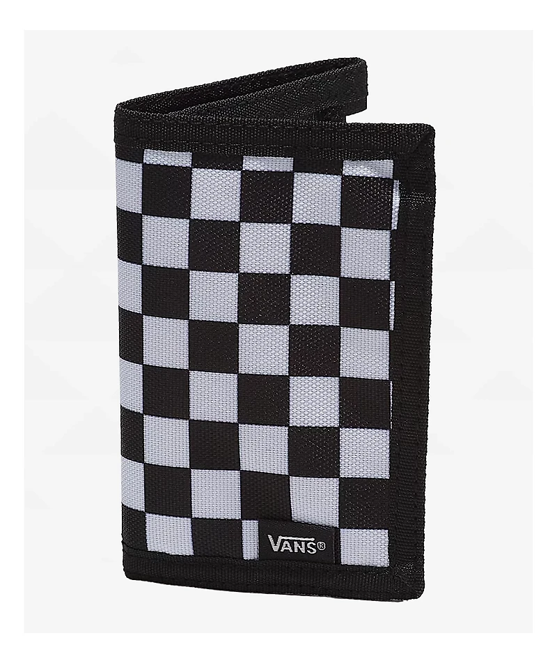 Vans Slipped Checkerboard Black & Charcoal Trifold Wallet