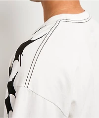 Vans Splatter Web White Boxy Crop T-Shirt