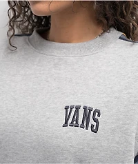 Vans Stadium Grey Oversized Crewneck Sweatshirt