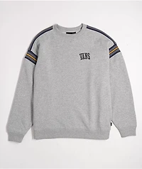 Vans Stadium Grey Oversized Crewneck Sweatshirt