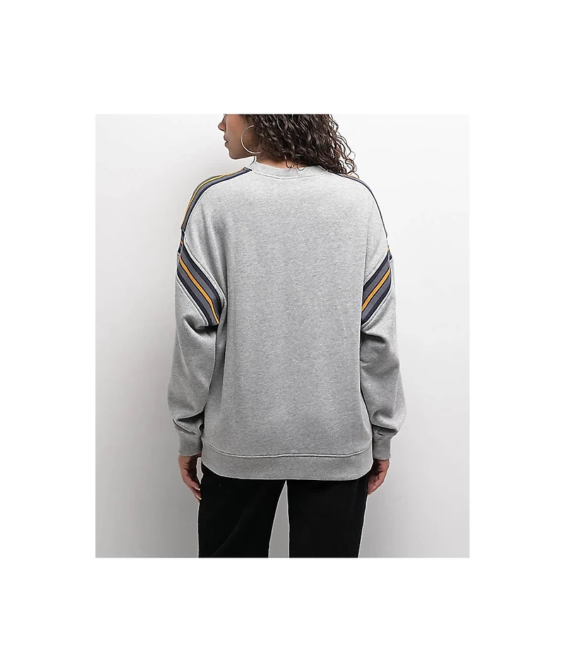 Vans Stadium Grey Oversized Crewneck Sweatshirt