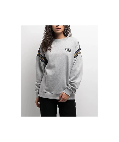 Vans Stadium Grey Oversized Crewneck Sweatshirt