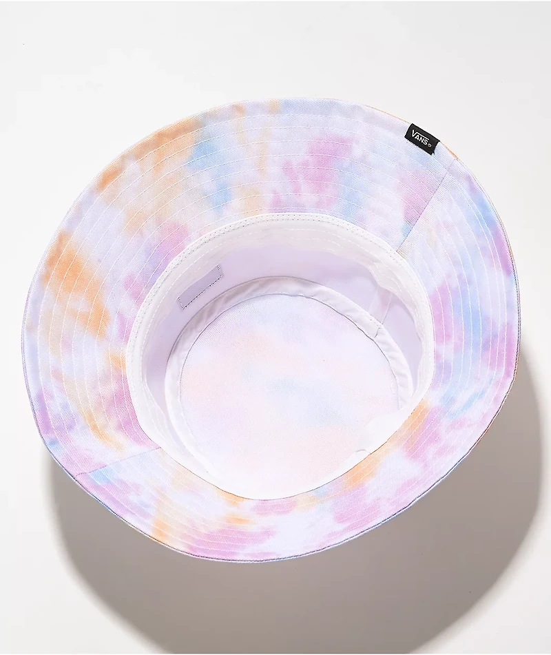 Vans Step Up White & Multi Tie Dye Bucket Hat