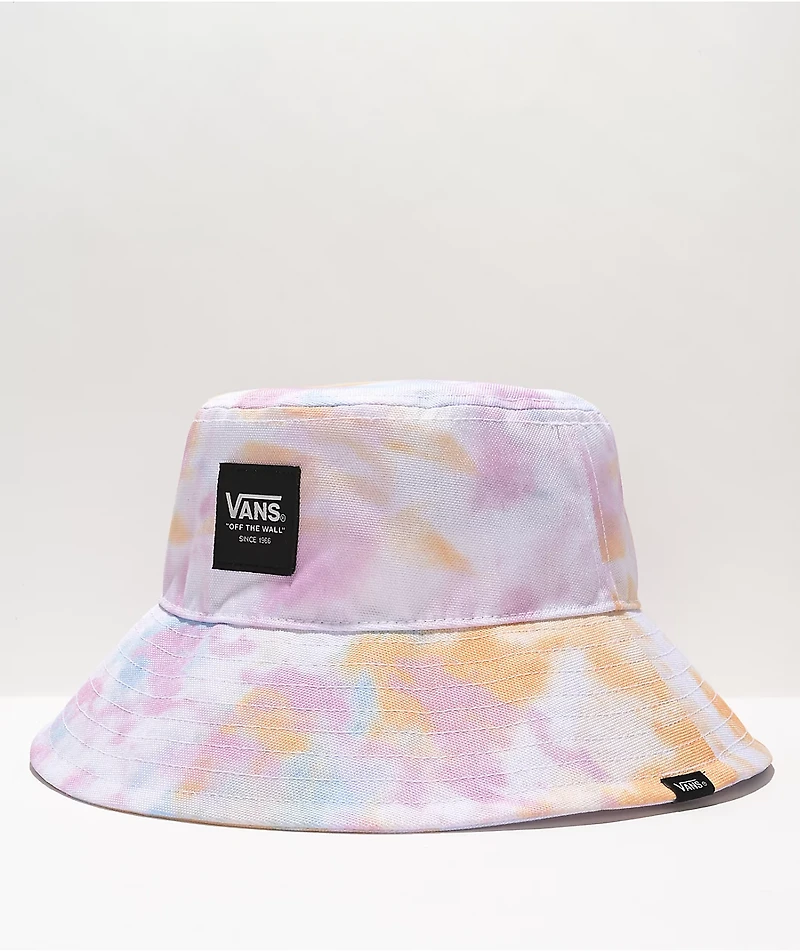 Vans Step Up White & Multi Tie Dye Bucket Hat