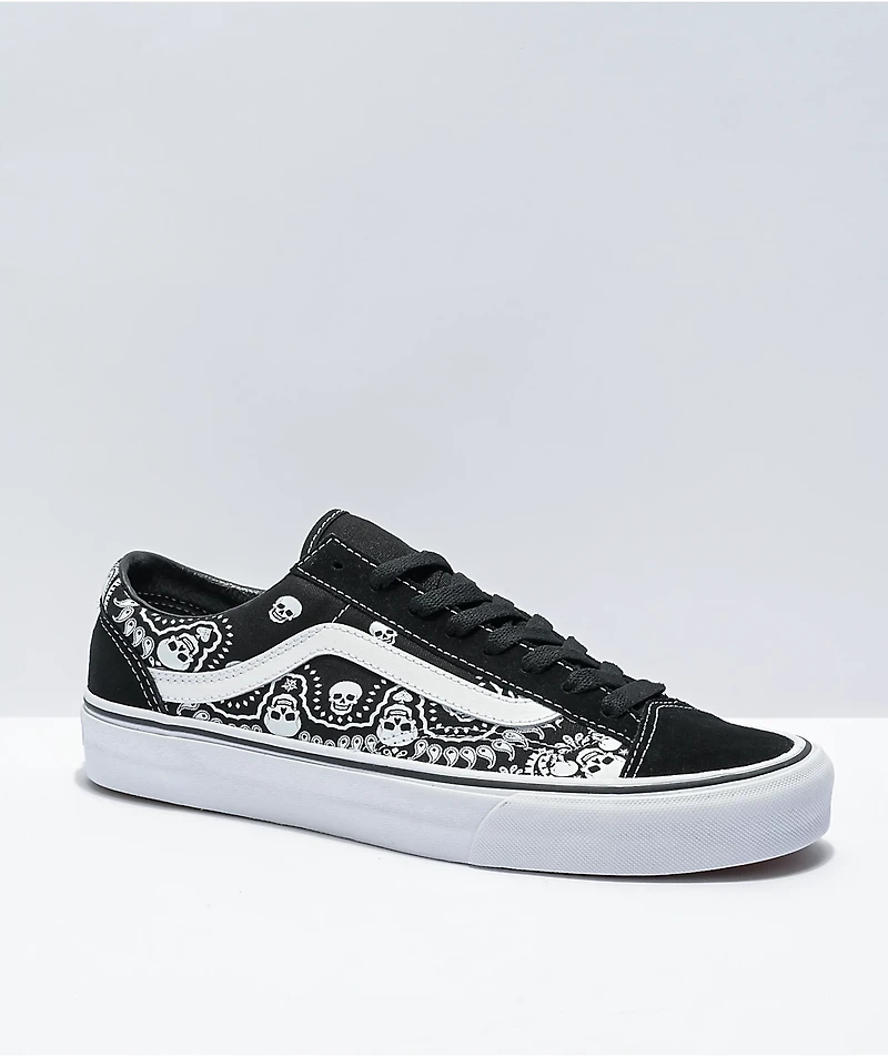 Vans Style 36 Bandana Black & White Skate Shoes
