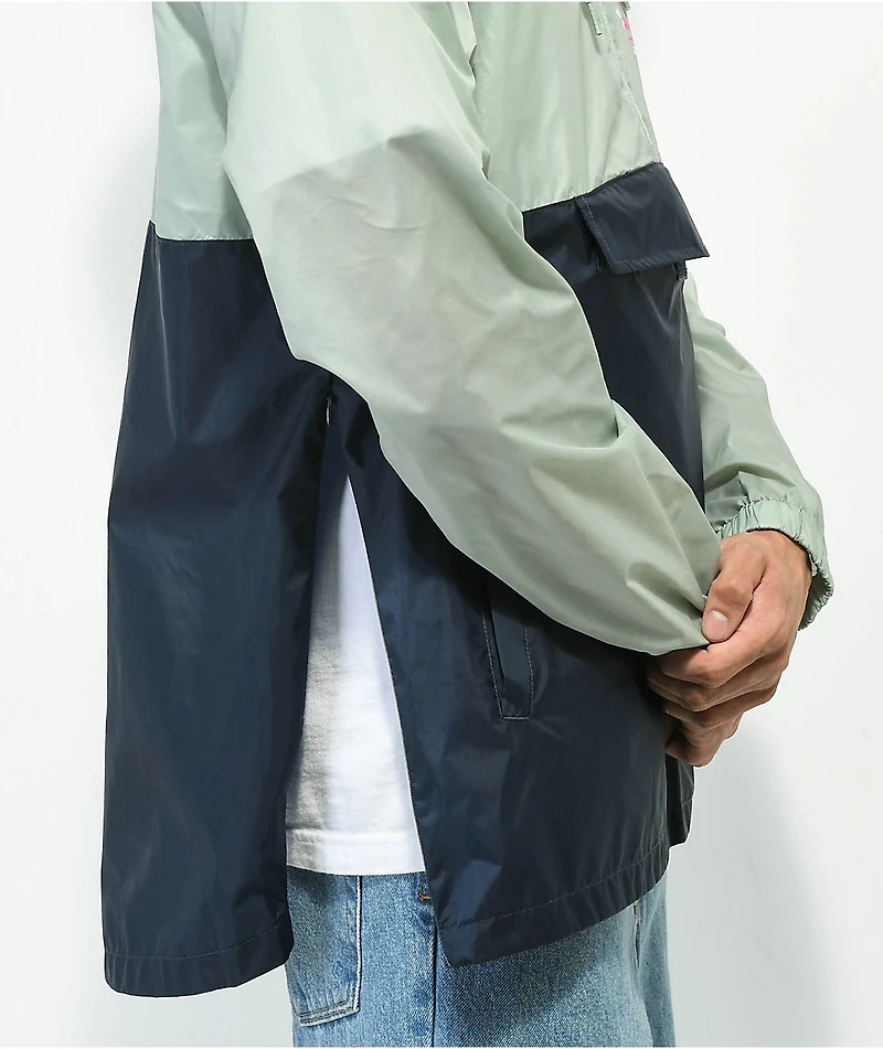 Vans Summer Camp Green & Blue Windbreaker Jacket