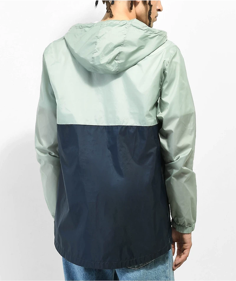 Vans Summer Camp Green & Blue Windbreaker Jacket
