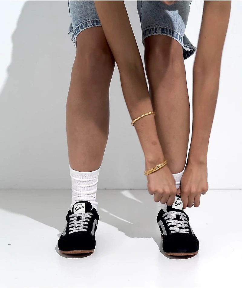 Vans Super Lowpro Black & Silver Grey Shoes