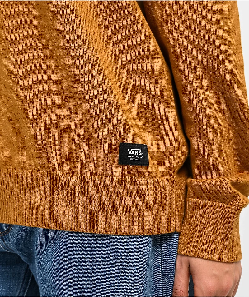 Vans Tacuba Solid Brown Sweater