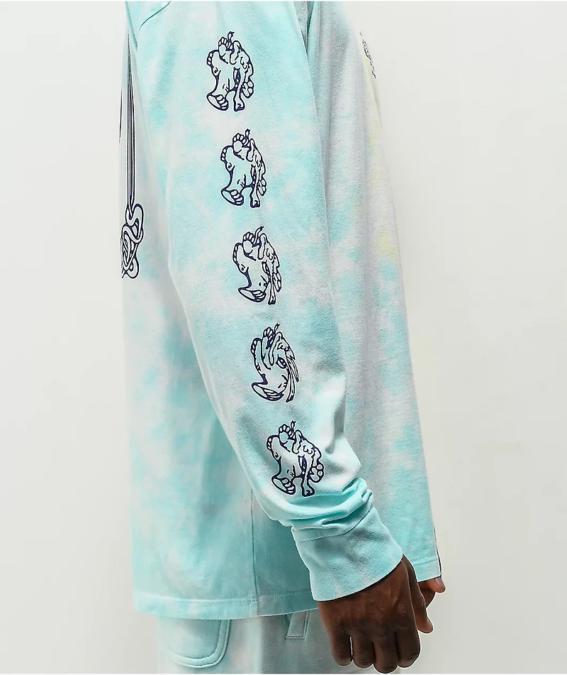 Vans The Experience Green & Gold Tie Dye Long Sleeve T-Shirt