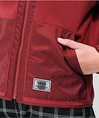 Vans Tommy Burgundy Fleece Zip Jacket