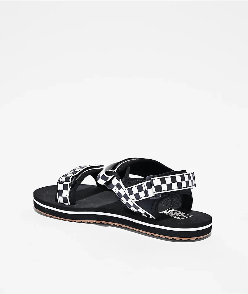 Vans Tri-Lock Checker White & Black Sandals