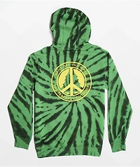 Vans Trippy Outdoors Green Tie Dye Hoodie