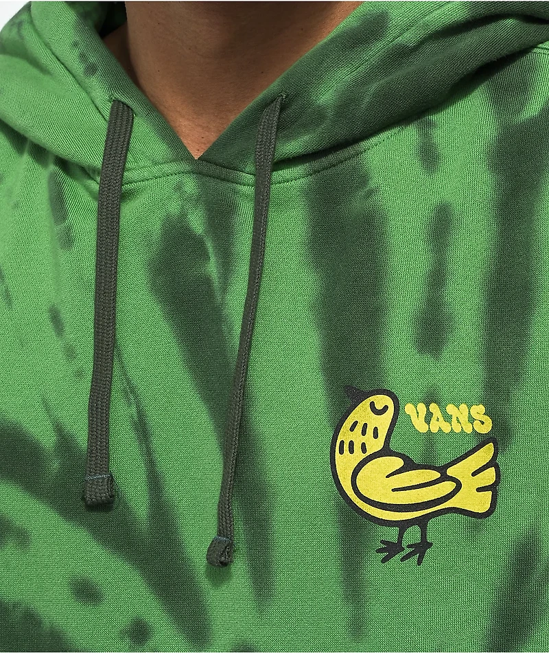 Vans Trippy Outdoors Green Tie Dye Hoodie