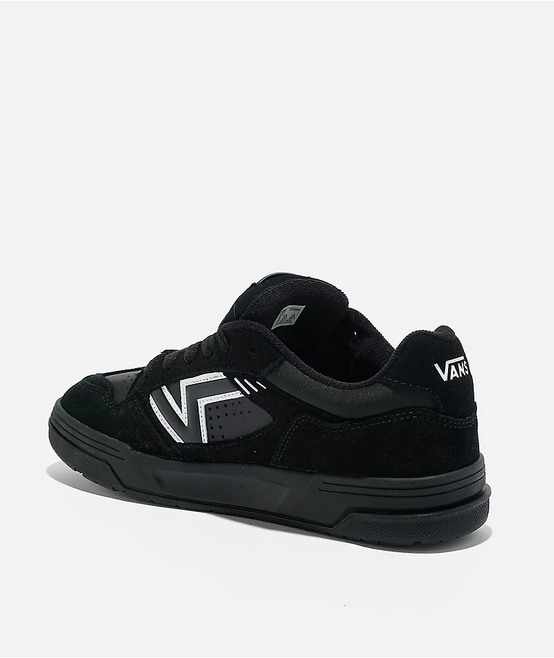 Vans Upland Black & White Skate Shoes