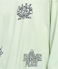 Vans Vintage Peace Of Mind Green Long Sleeve T-Shirt