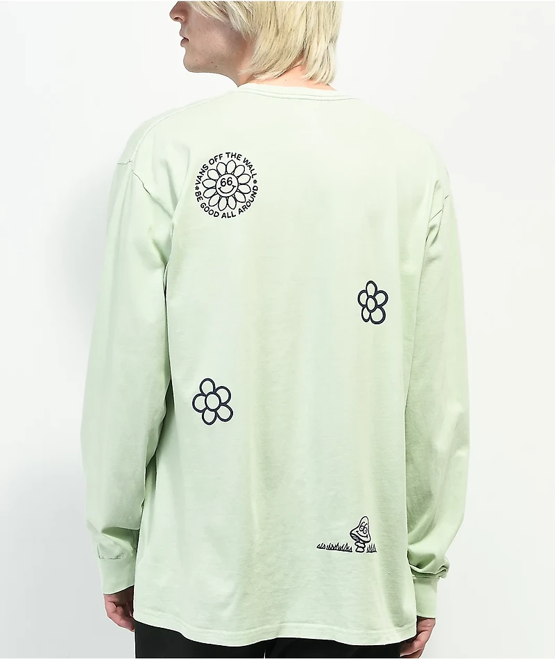 Vans Vintage Peace Of Mind Green Long Sleeve T-Shirt