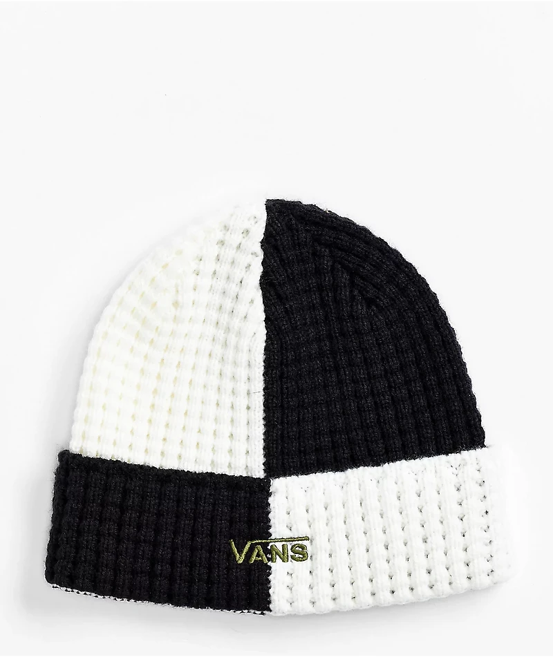 Vans Waffle Time Black & Marshmallow Beanie
