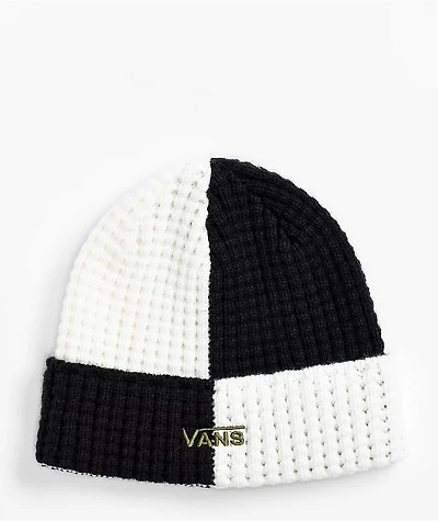 Vans Waffle Time Black & Marshmallow Beanie