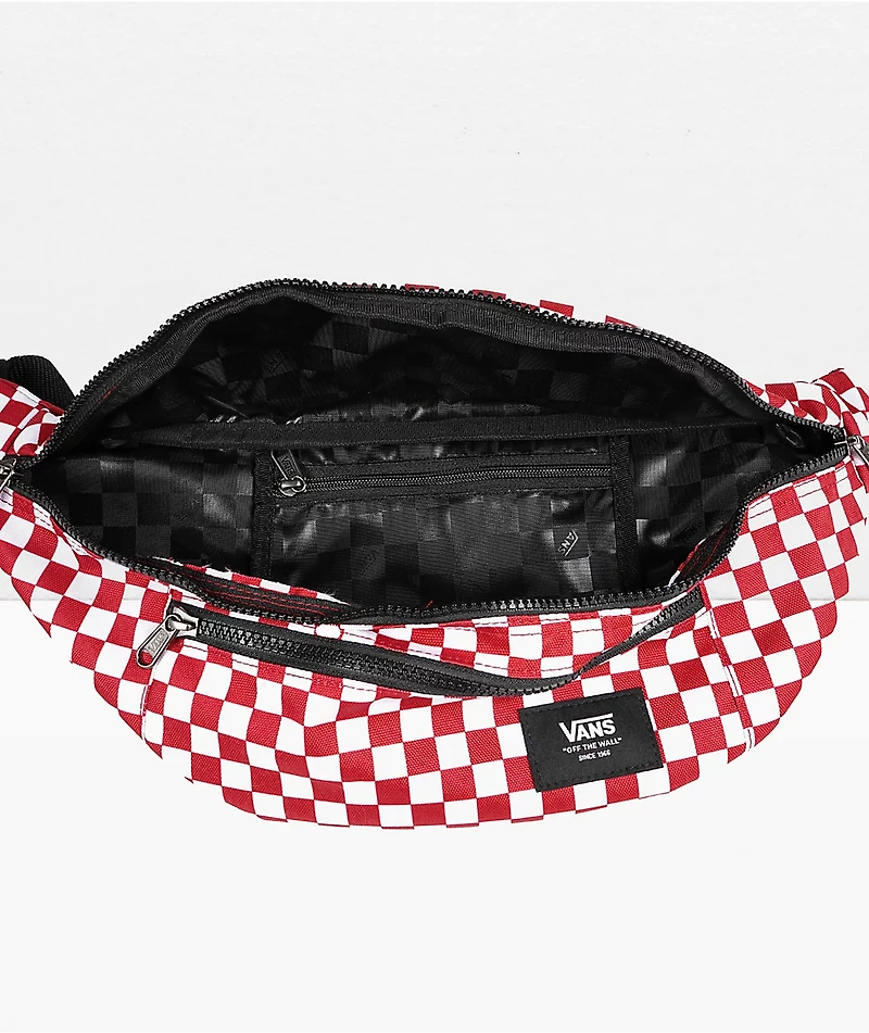 Vans Ward Red & White Checkerboard Fanny Pack