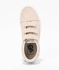 Vans Women's Old Skool V Mushroom & White Skate Shoes