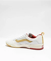 Vans Zahba Vintage Sport White & Gold Skate Shoes