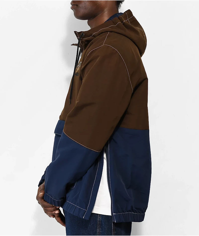 Vans Zion Brown & Blue Anorak Jacket