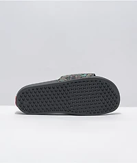 Vans x Baker Bandana Black & Multi Slide Sandals