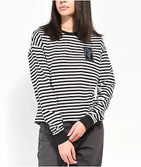 Vans x Breana Geering Skate Black & White Striped Long Sleeve T-Shirt