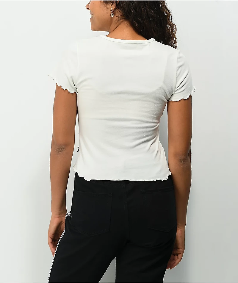 Vans x Brighton Zeuner Flower White Lettuce Edge T-Shirt