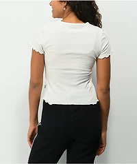 Vans x Brighton Zeuner Flower White Lettuce Edge T-Shirt