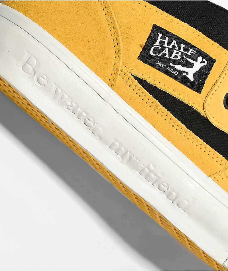 Vans x Bruce Lee Half Cab Black & Yellow Skate Shoes