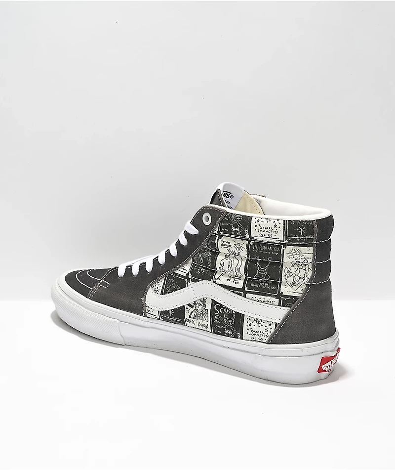 Vans x Daniel Johnston Skate Sk8-Hi Grey & White Shoes