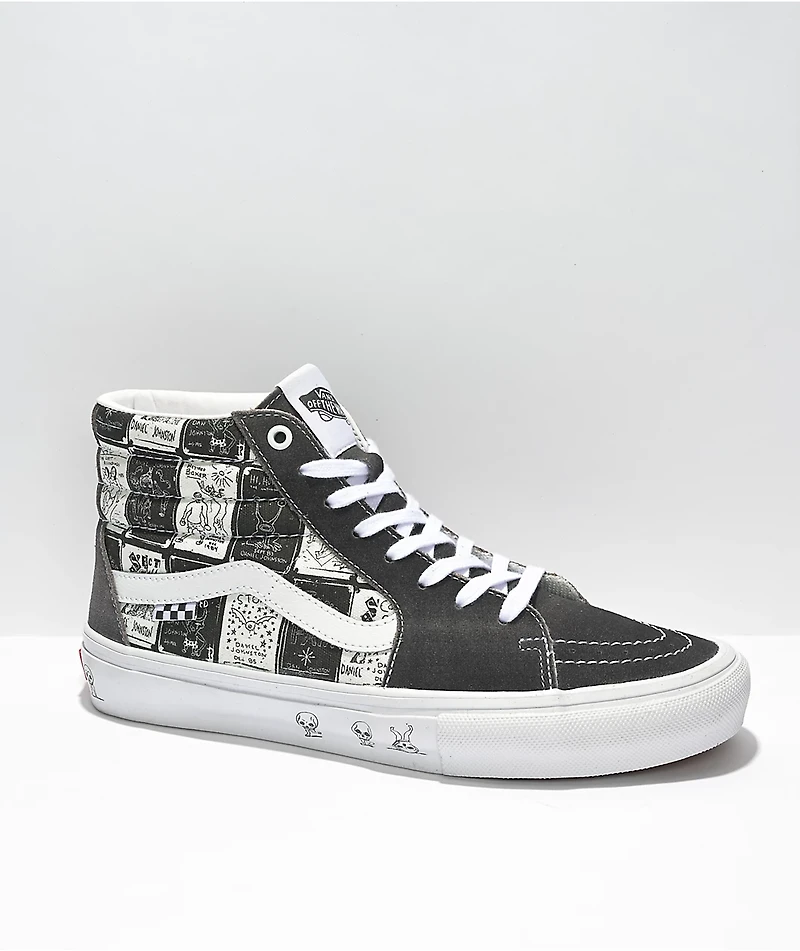 Vans x Daniel Johnston Skate Sk8-Hi Grey & White Shoes