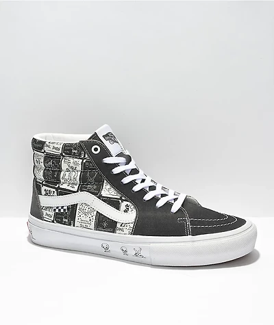 Vans x Daniel Johnston Skate Sk8-Hi Grey & White Shoes
