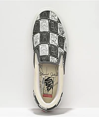 Vans x Daniel Johnston Skate Slip-On White & Grey Shoes