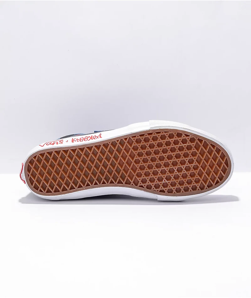 Vans x Krooked Skate Sk8-Hi by Natas For Ray Shoes