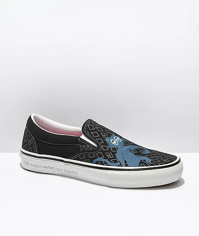 Vans x Krooked Skate Slip-On By Natas For Ray Shoes