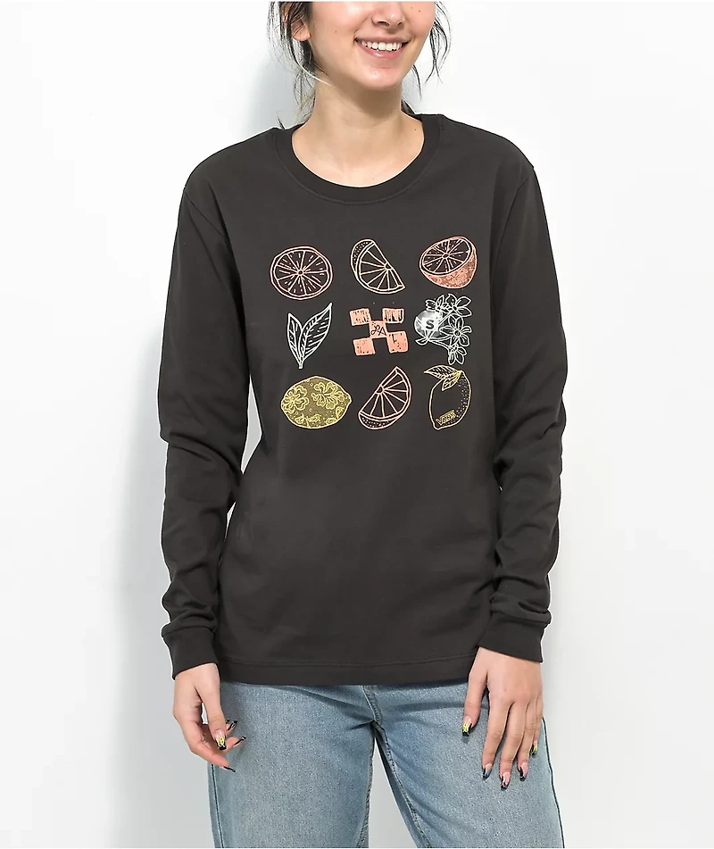 Vans x Lizzie Armanto Fruit Black Long Sleeve Shirt