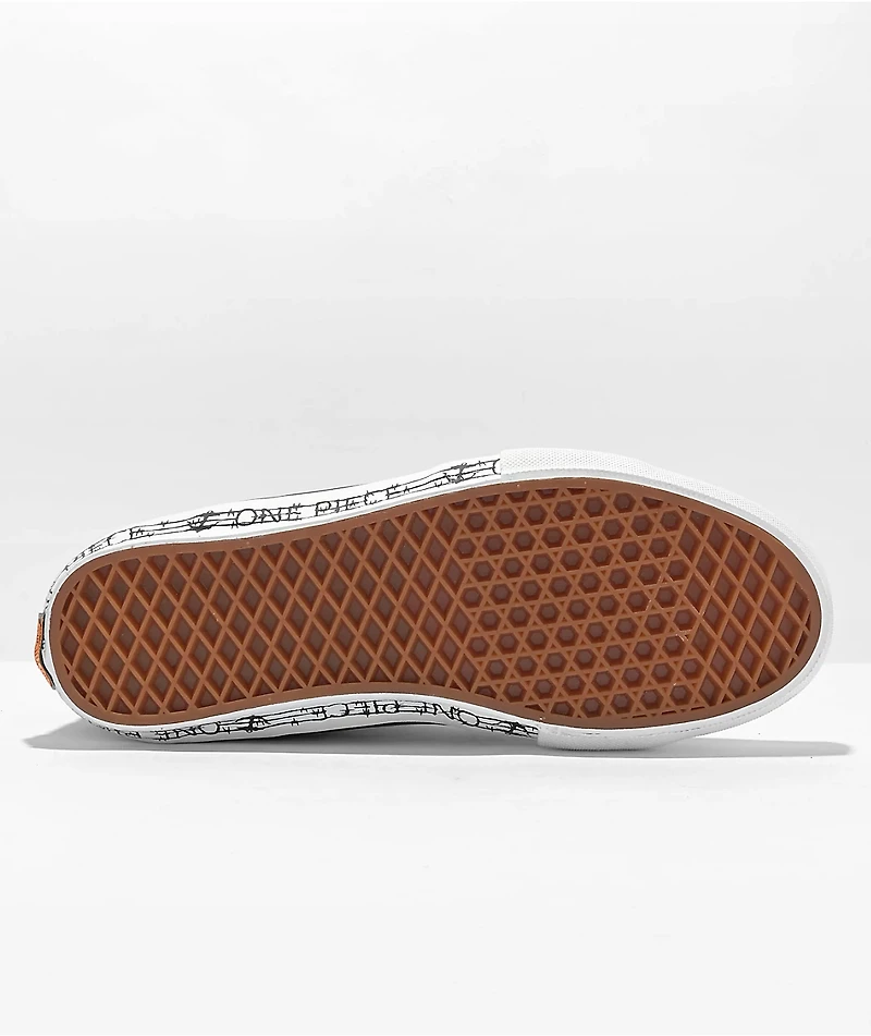 Vans x One Piece Sk8-Hi Orange & Black Skate Shoes